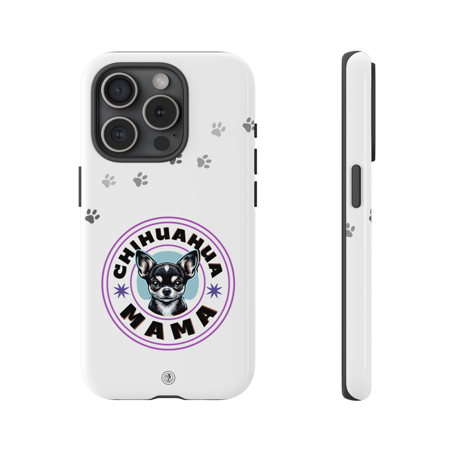 Chihuahua Mama - (Black) Tough Dual Layer Phone Case