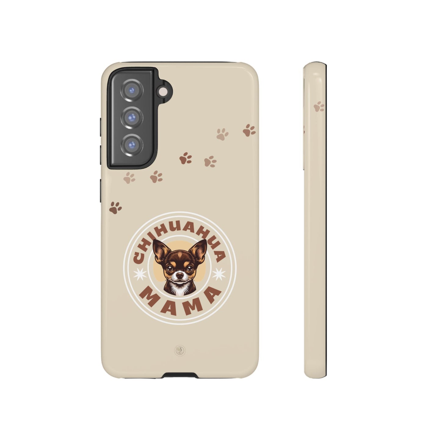 Chihuahua Mama - (Brown) Tough Dual Layer Phone Case