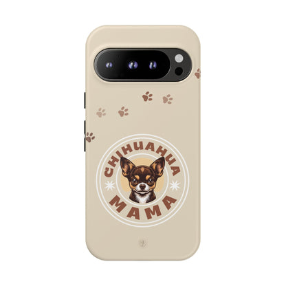 Chihuahua Mama - (Brown) Tough Dual Layer Phone Case