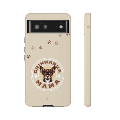 Chihuahua Mama - (Brown) Tough Dual Layer Phone Case