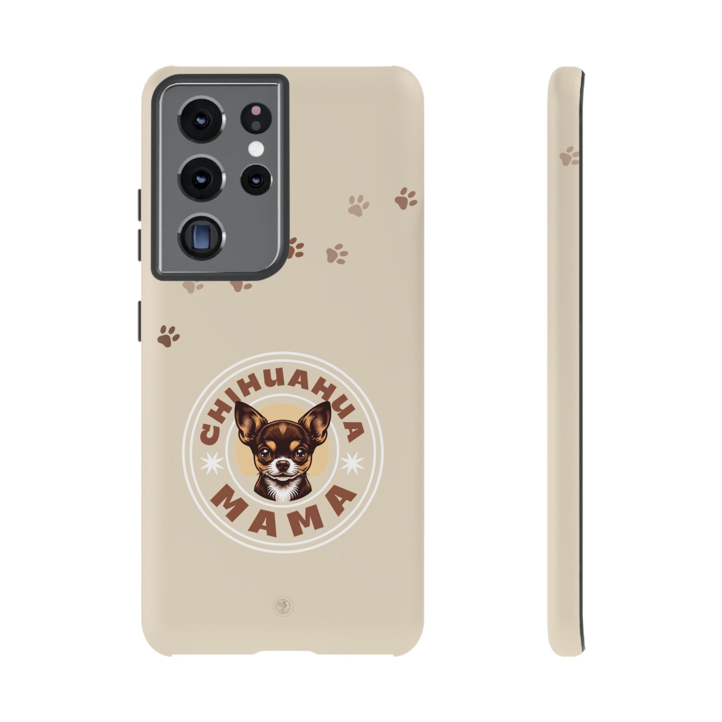 Chihuahua Mama - (Brown) Tough Dual Layer Phone Case
