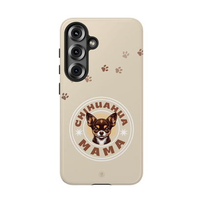Chihuahua Mama - (Brown) Tough Dual Layer Phone Case