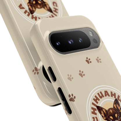Chihuahua Mama - (Brown) Tough Dual Layer Phone Case