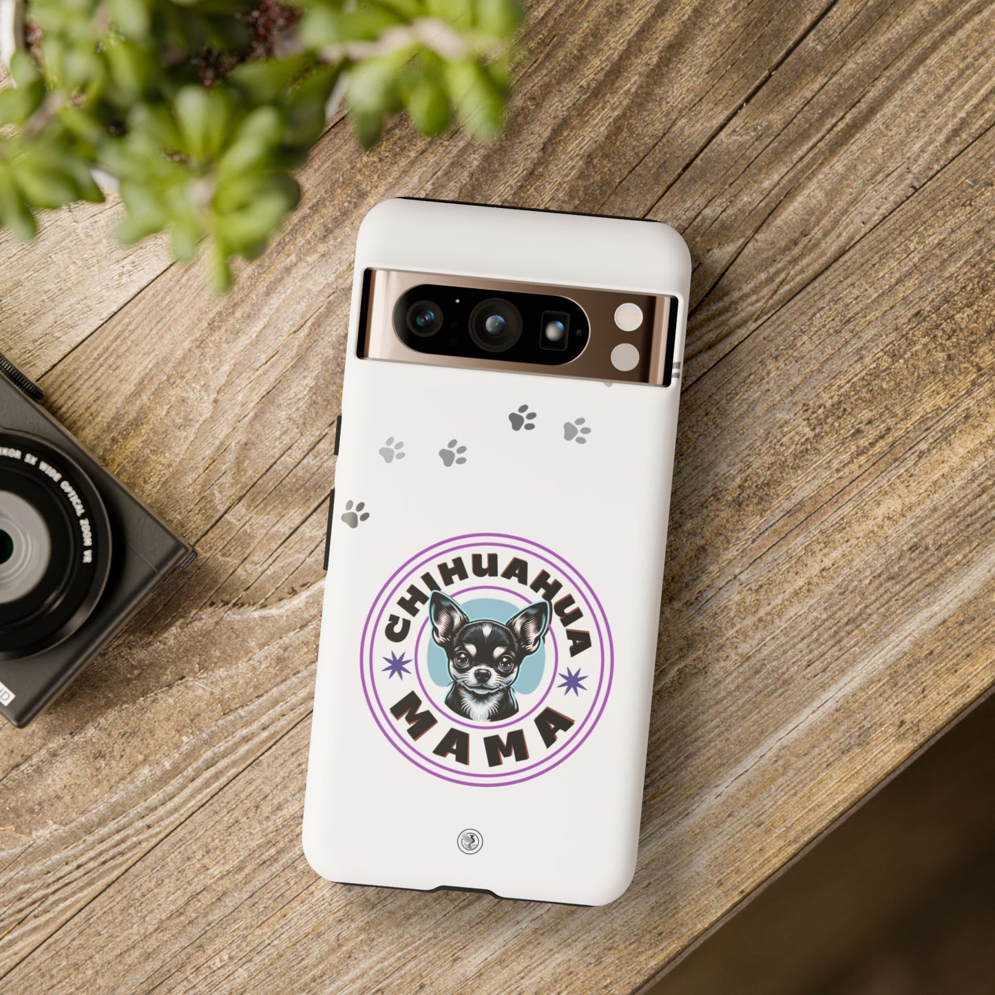 Chihuahua Mama - (Black) Tough Dual Layer Phone Case