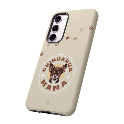 Chihuahua Mama - (Brown) Tough Dual Layer Phone Case