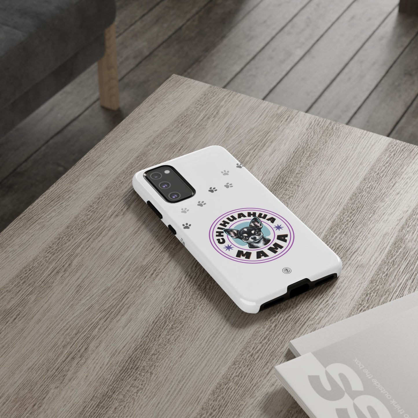 Chihuahua Mama - (Black) Tough Dual Layer Phone Case
