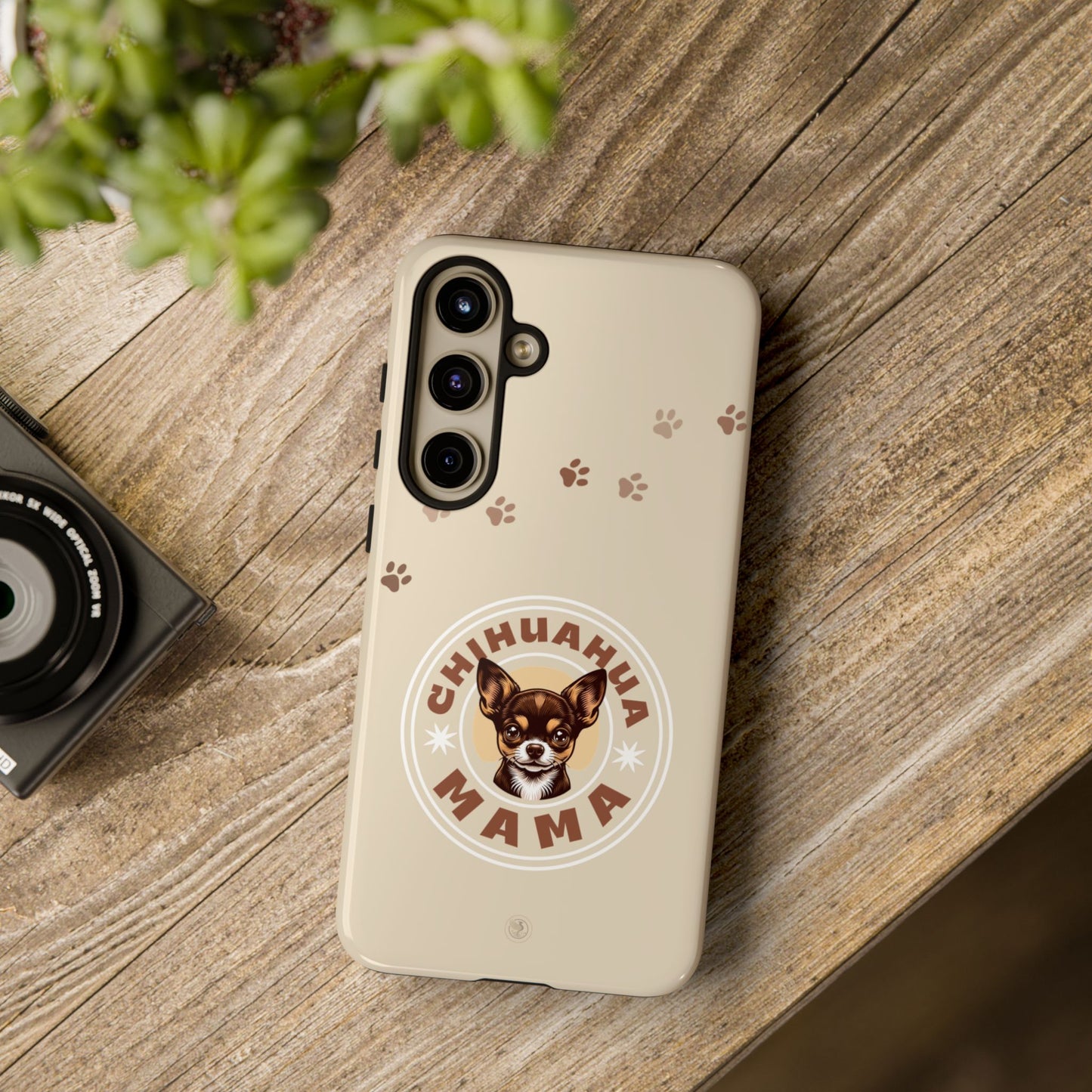 Chihuahua Mama - (Brown) Tough Dual Layer Phone Case