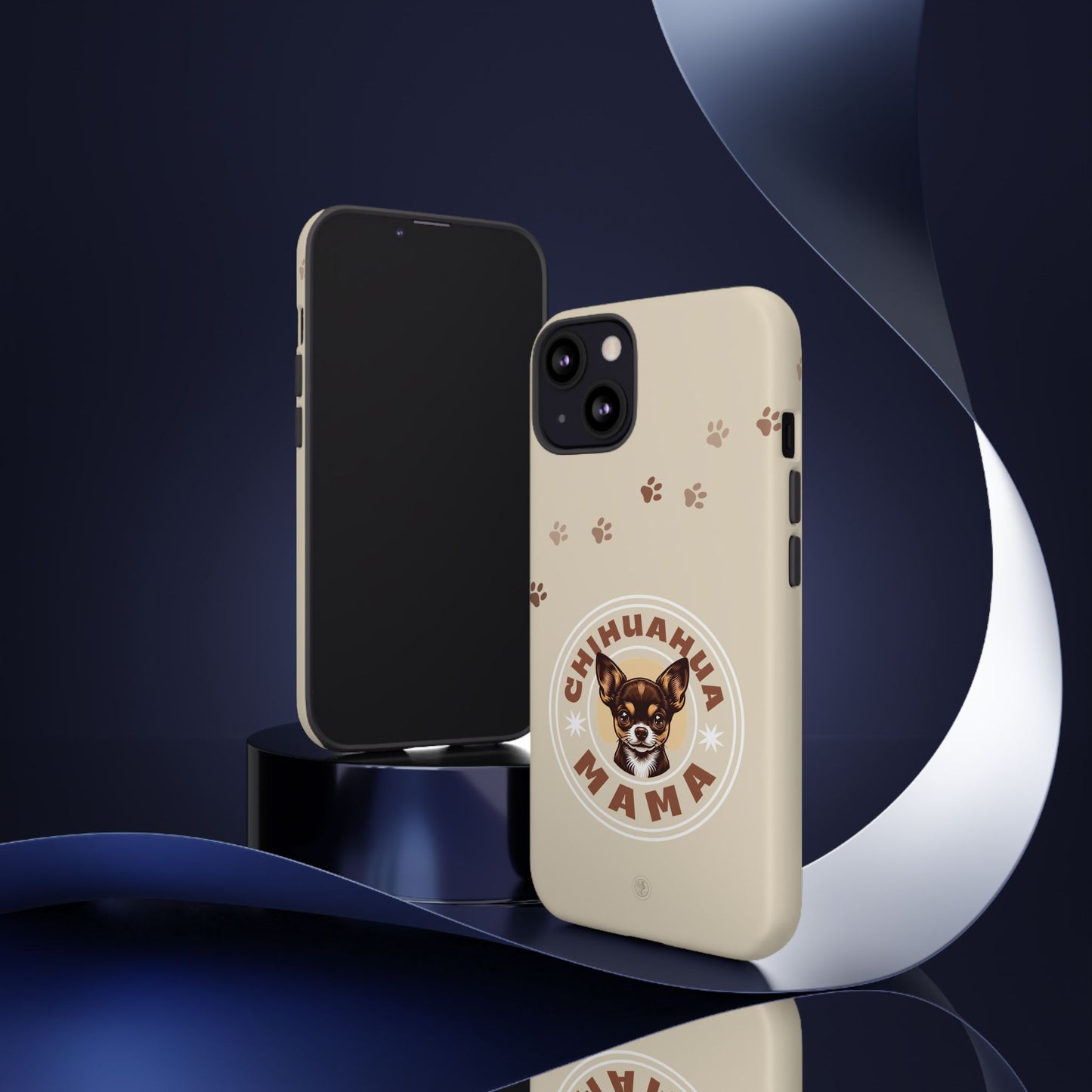Chihuahua Mama - (Brown) Tough Dual Layer Phone Case
