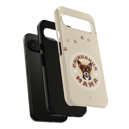 Chihuahua Mama - (Brown) Tough Dual Layer Phone Case