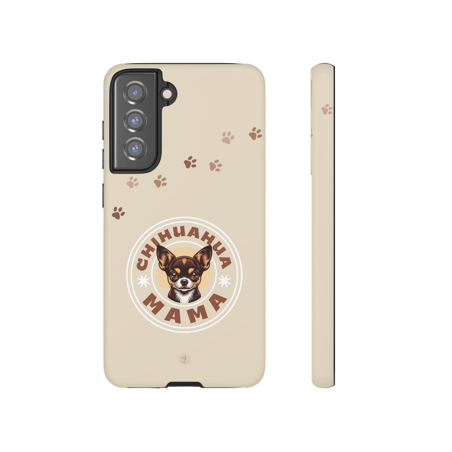 Chihuahua Mama - (Brown) Tough Dual Layer Phone Case