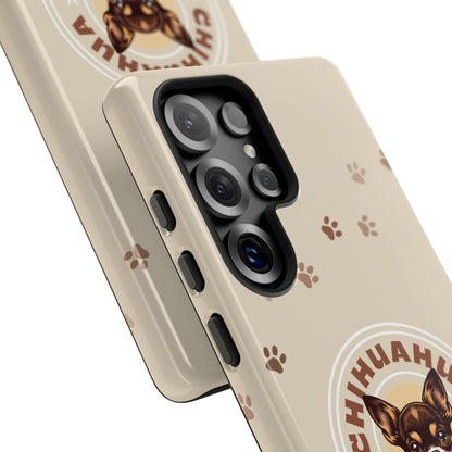 Chihuahua Mama - (Brown) Tough Dual Layer Phone Case