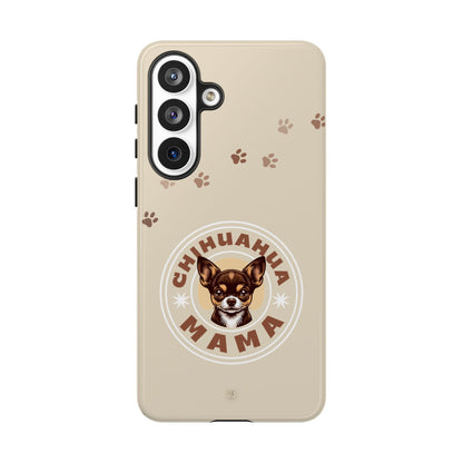 Chihuahua Mama - (Brown) Tough Dual Layer Phone Case