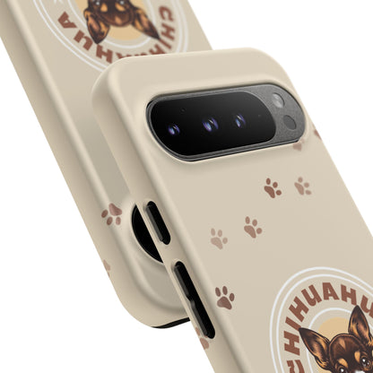 Chihuahua Mama - (Brown) Tough Dual Layer Phone Case