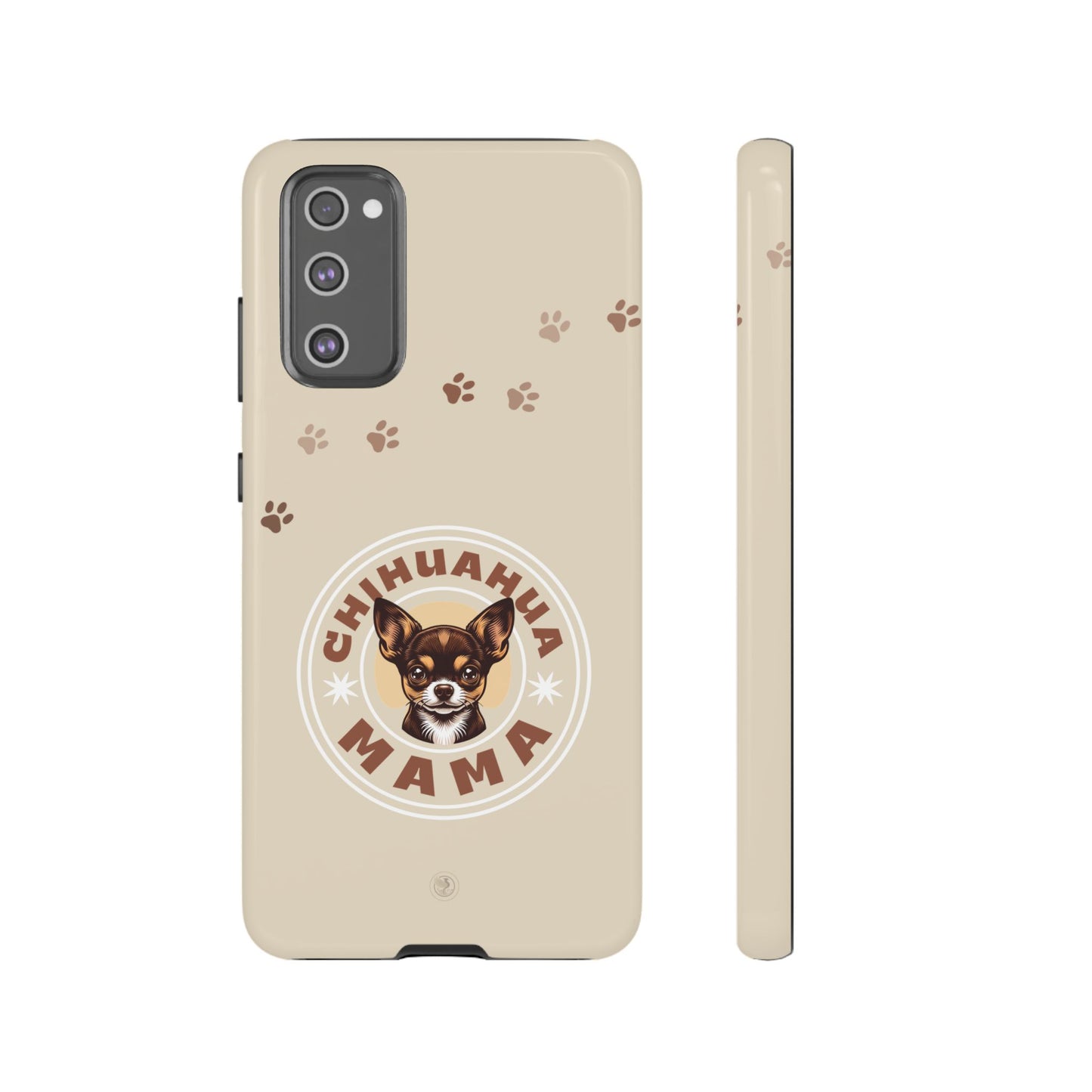 Chihuahua Mama - (Brown) Tough Dual Layer Phone Case