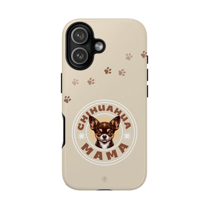 Chihuahua Mama - (Brown) Tough Dual Layer Phone Case