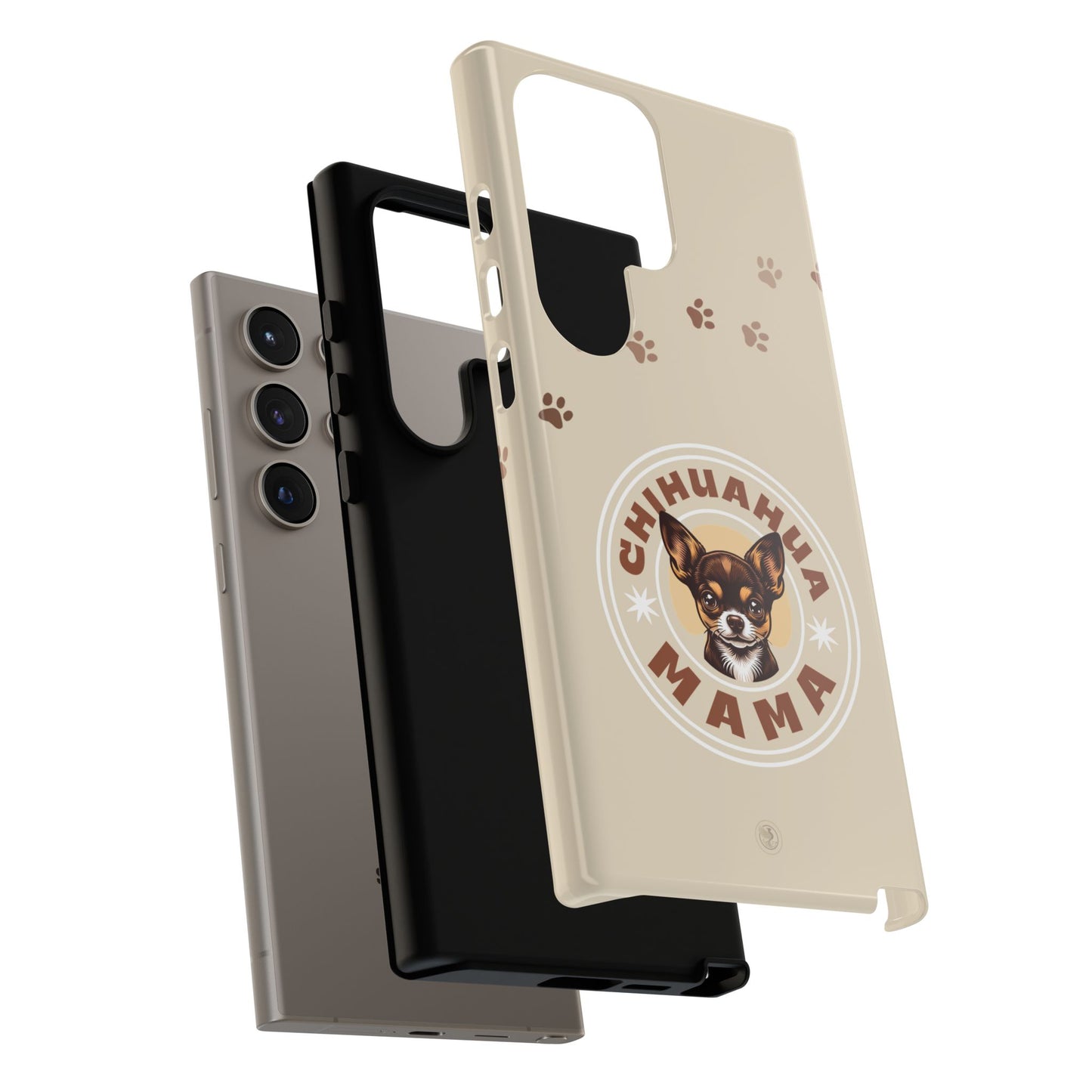 Chihuahua Mama - (Brown) Tough Dual Layer Phone Case