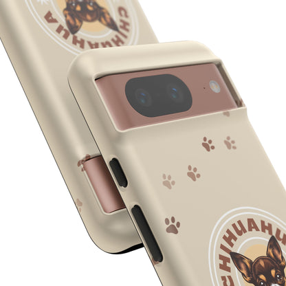 Chihuahua Mama - (Brown) Tough Dual Layer Phone Case