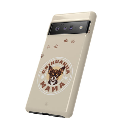 Chihuahua Mama - (Brown) Tough Dual Layer Phone Case