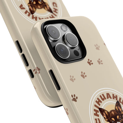 Chihuahua Mama - (Brown) Tough Dual Layer Phone Case