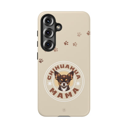 Chihuahua Mama - (Brown) Tough Dual Layer Phone Case