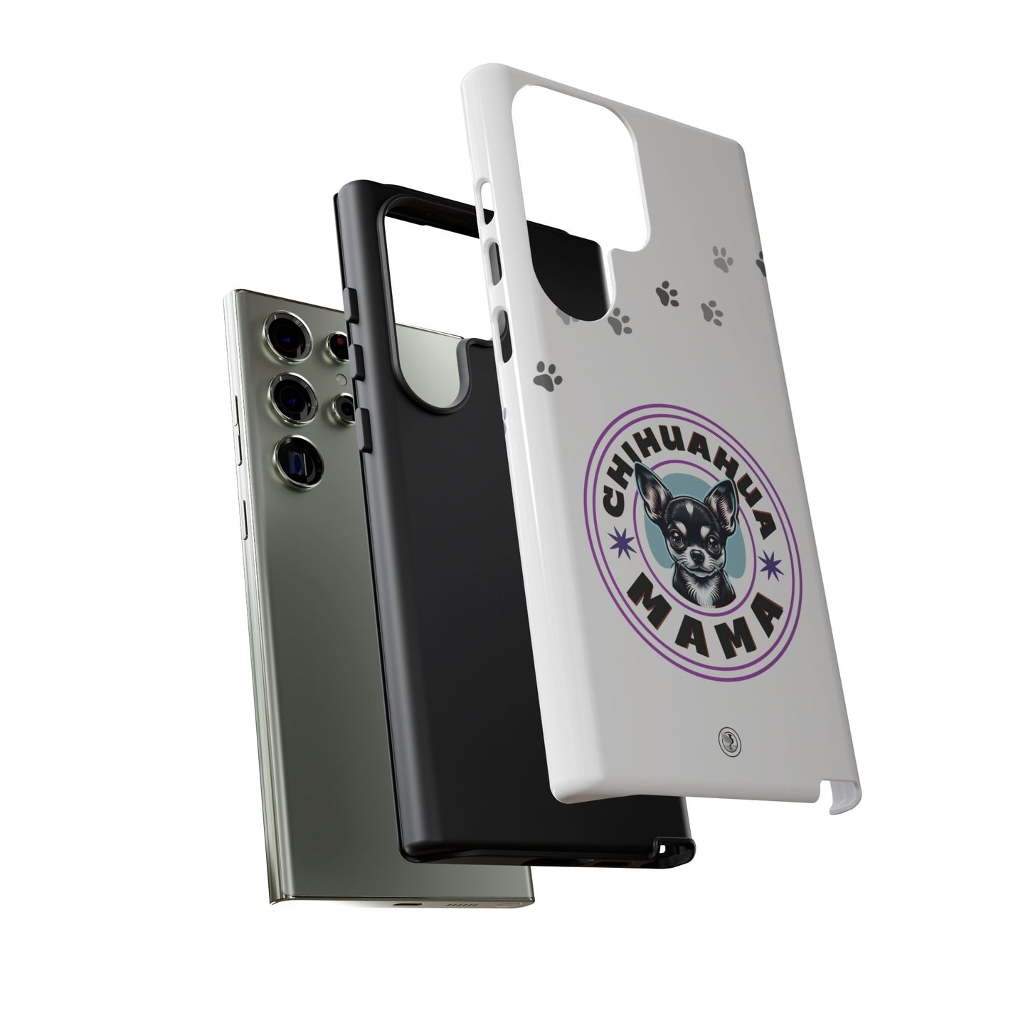 Chihuahua Mama - (Black) Tough Dual Layer Phone Case