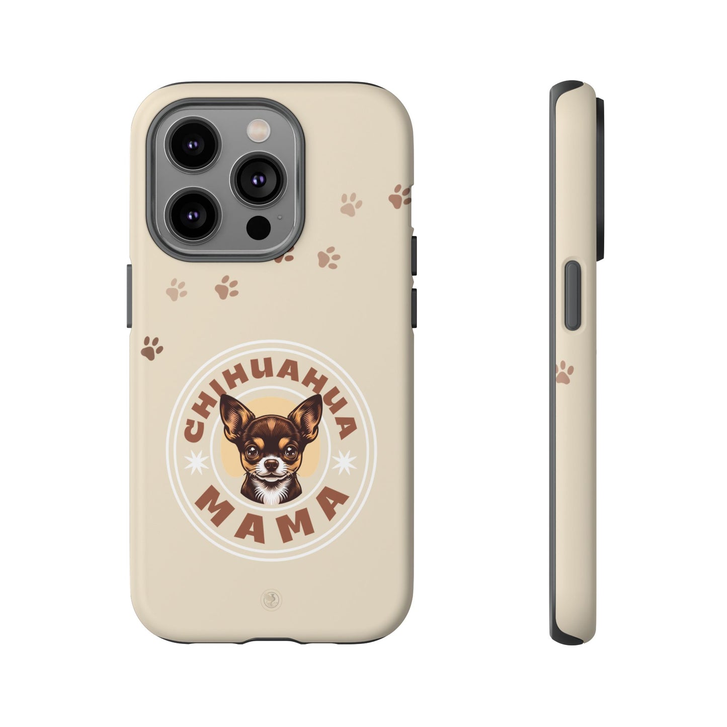Chihuahua Mama - (Brown) Tough Dual Layer Phone Case