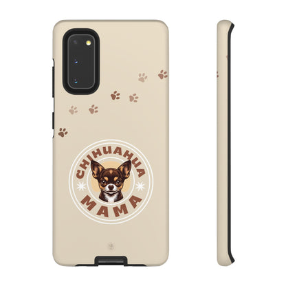 Chihuahua Mama - (Brown) Tough Dual Layer Phone Case