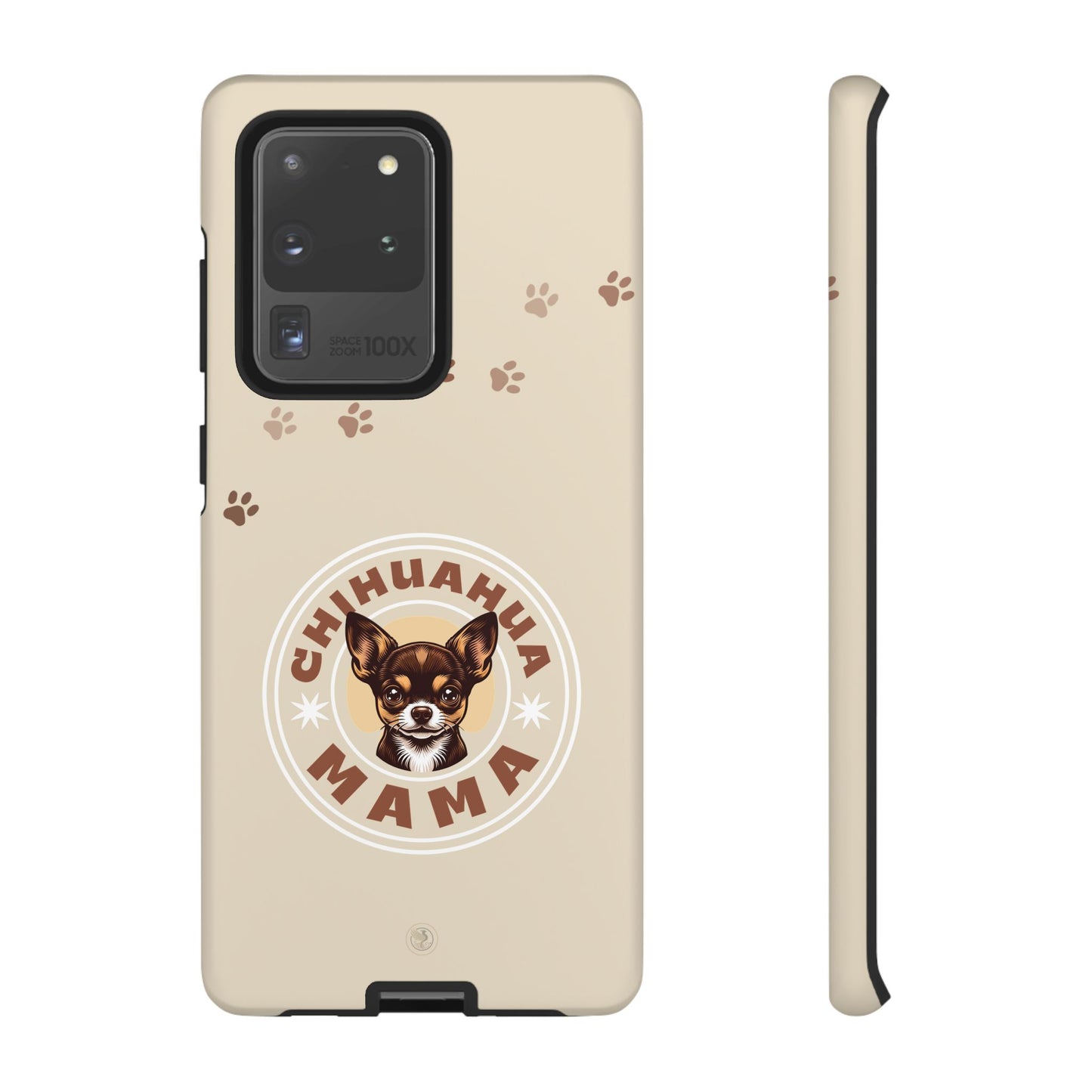 Chihuahua Mama - (Brown) Tough Dual Layer Phone Case