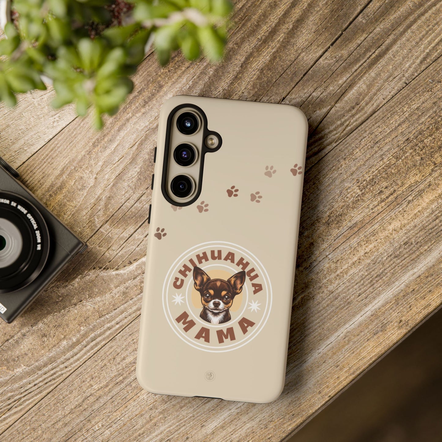 Chihuahua Mama - (Brown) Tough Dual Layer Phone Case
