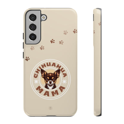 Chihuahua Mama - (Brown) Tough Dual Layer Phone Case