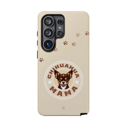 Chihuahua Mama - (Brown) Tough Dual Layer Phone Case
