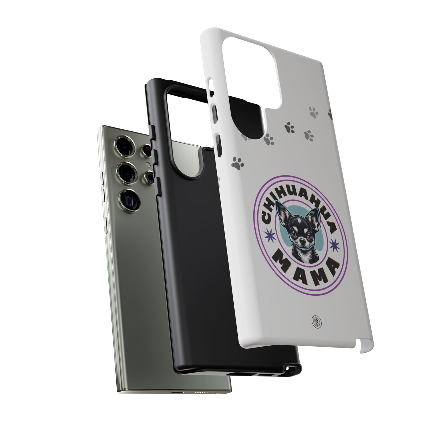 Chihuahua Mama - (Black) Tough Dual Layer Phone Case