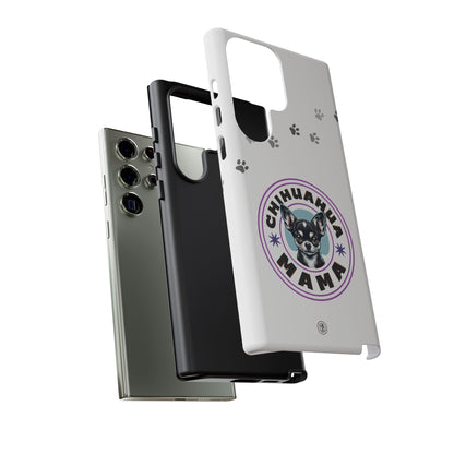 Chihuahua Mama - (Black) Tough Dual Layer Phone Case