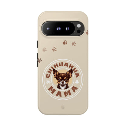Chihuahua Mama - (Brown) Tough Dual Layer Phone Case