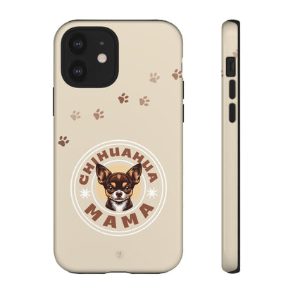 Chihuahua Mama - (Brown) Tough Dual Layer Phone Case