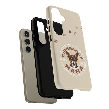 Chihuahua Mama - (Brown) Tough Dual Layer Phone Case