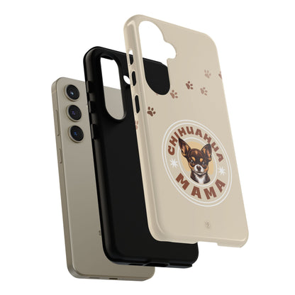 Chihuahua Mama - (Brown) Tough Dual Layer Phone Case