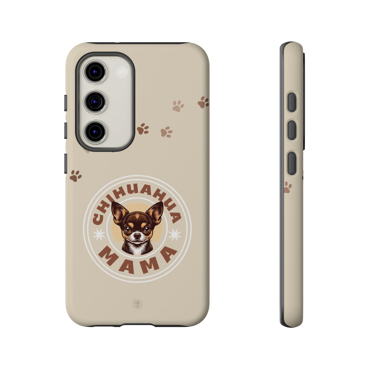 Chihuahua Mama - (Brown) Tough Dual Layer Phone Case