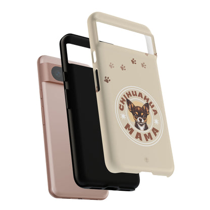 Chihuahua Mama - (Brown) Tough Dual Layer Phone Case