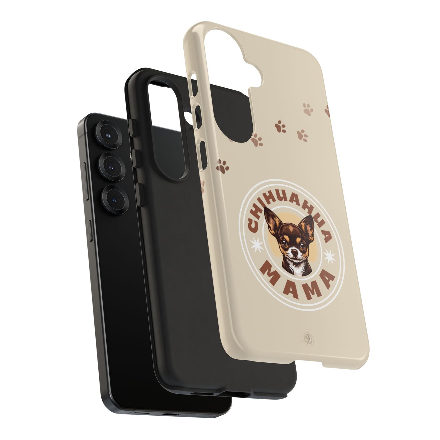 Chihuahua Mama - (Brown) Tough Dual Layer Phone Case