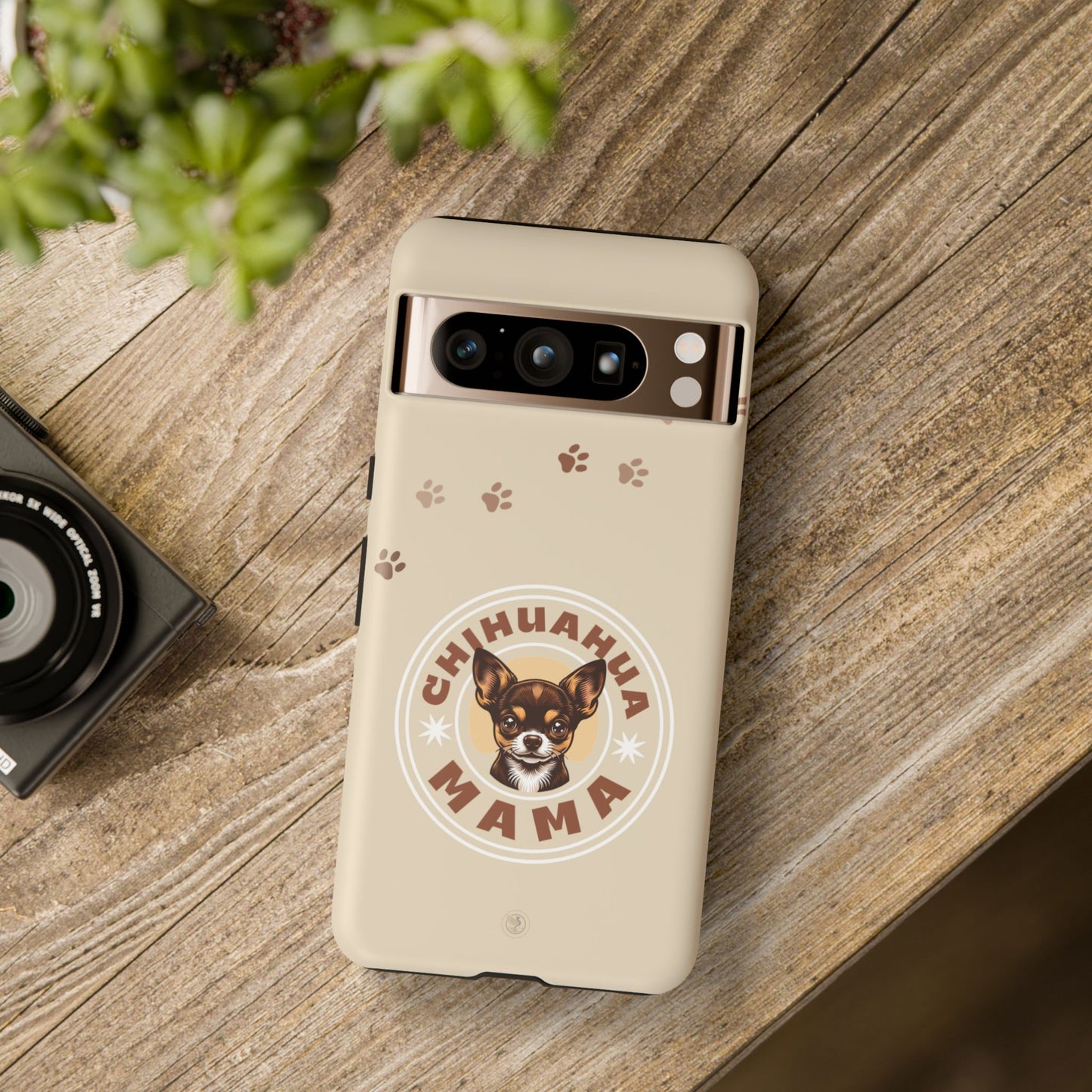 Chihuahua Mama - (Brown) Tough Dual Layer Phone Case