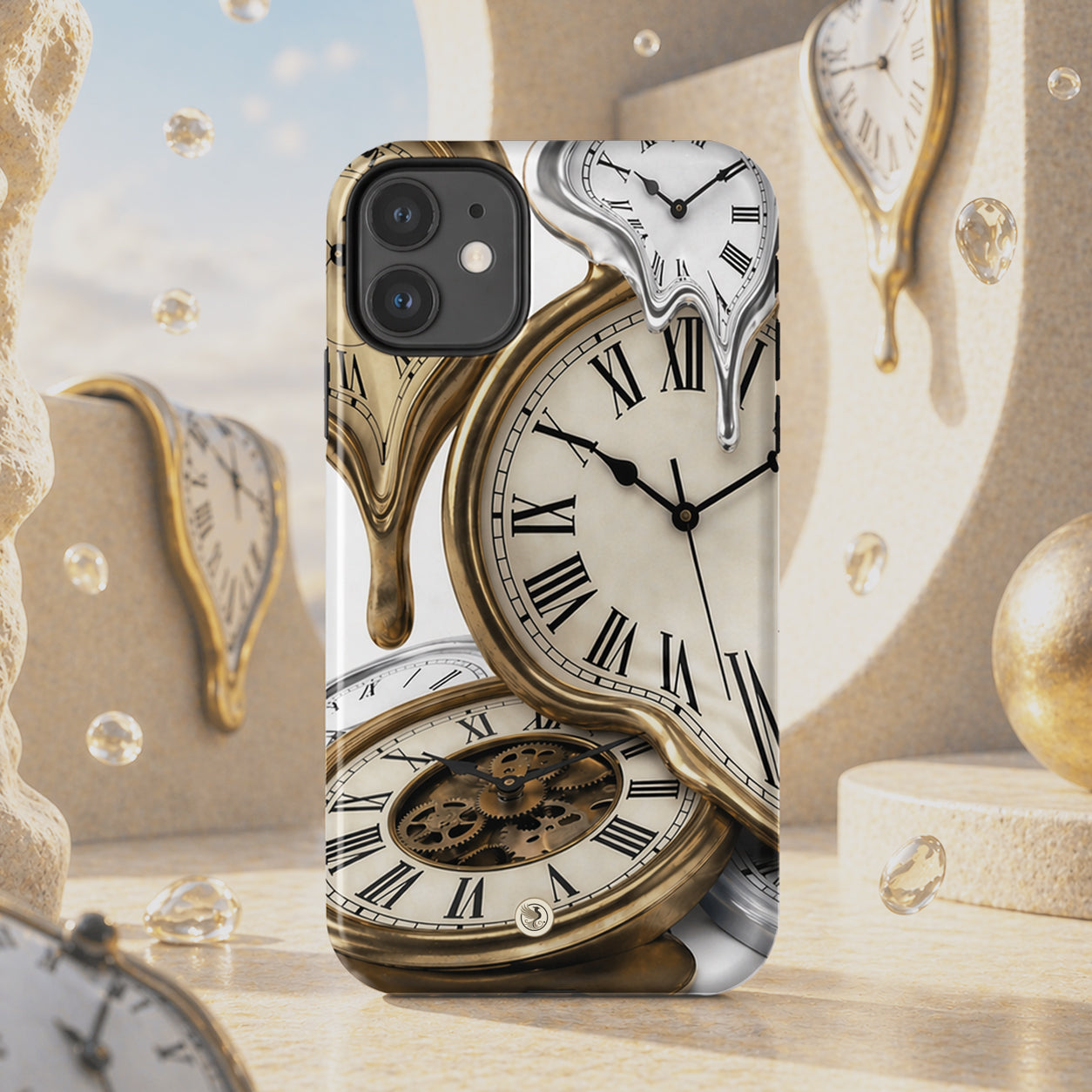 in-the-moment-melting-clocks-salvador-dali-inspired-Phone-Cover-exclusive-to-Dreamy Phoenix