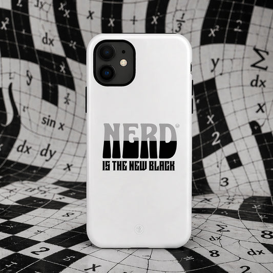 nerd-is-the-new-black-white-Phone-Cover-exclusive-to-Dreamy Phoenix