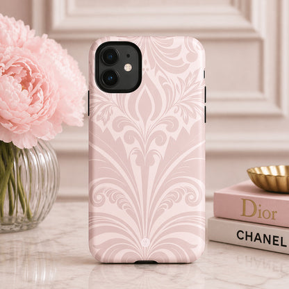 velvet-bloom-blush-colour-damask-pattern-tough-Phone-Cover-exclusive-to-Dreamy Phoenix