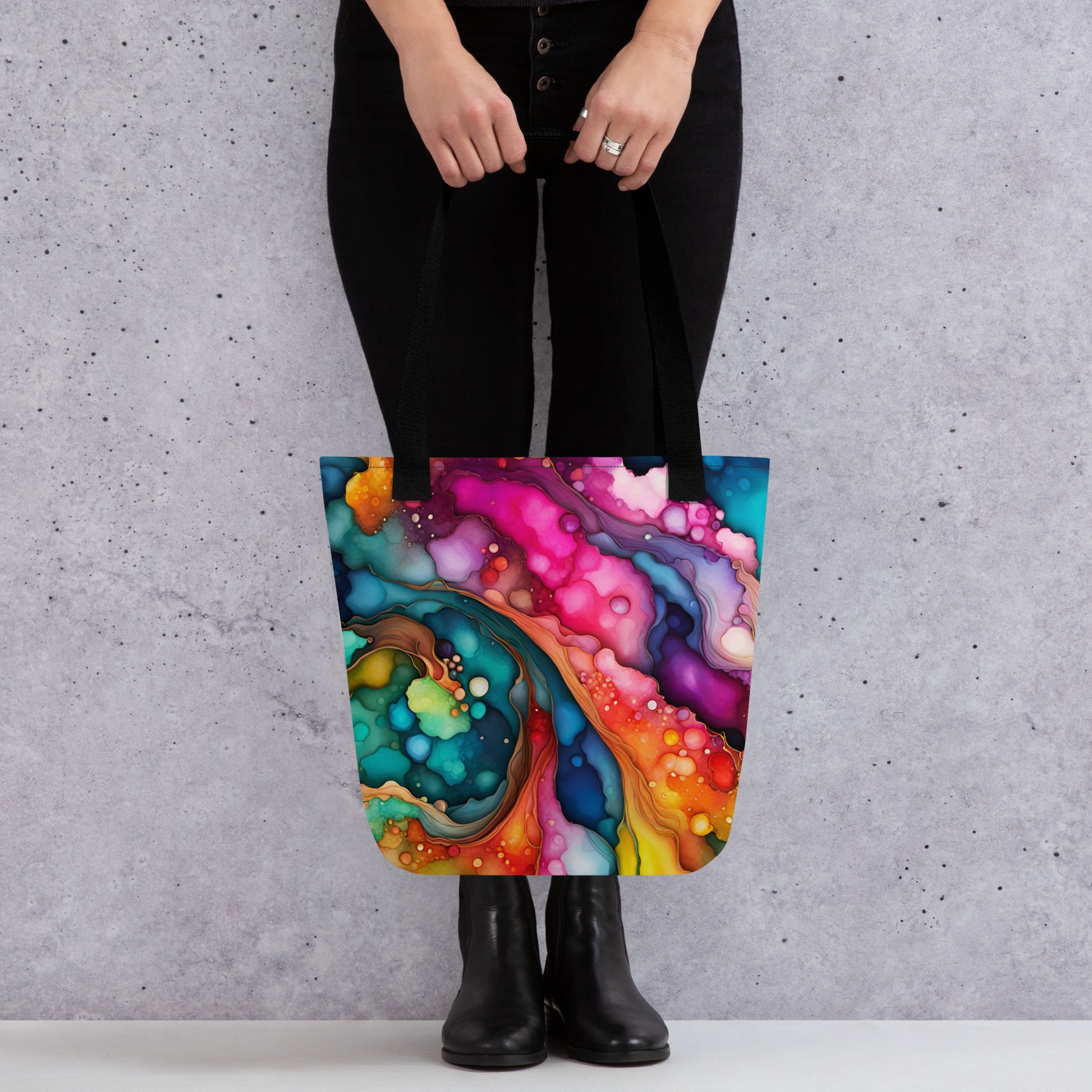 all-over-print-tote-bag-black-15x15-back-69bbd5ec8b288 - Dreamy Phoenix
