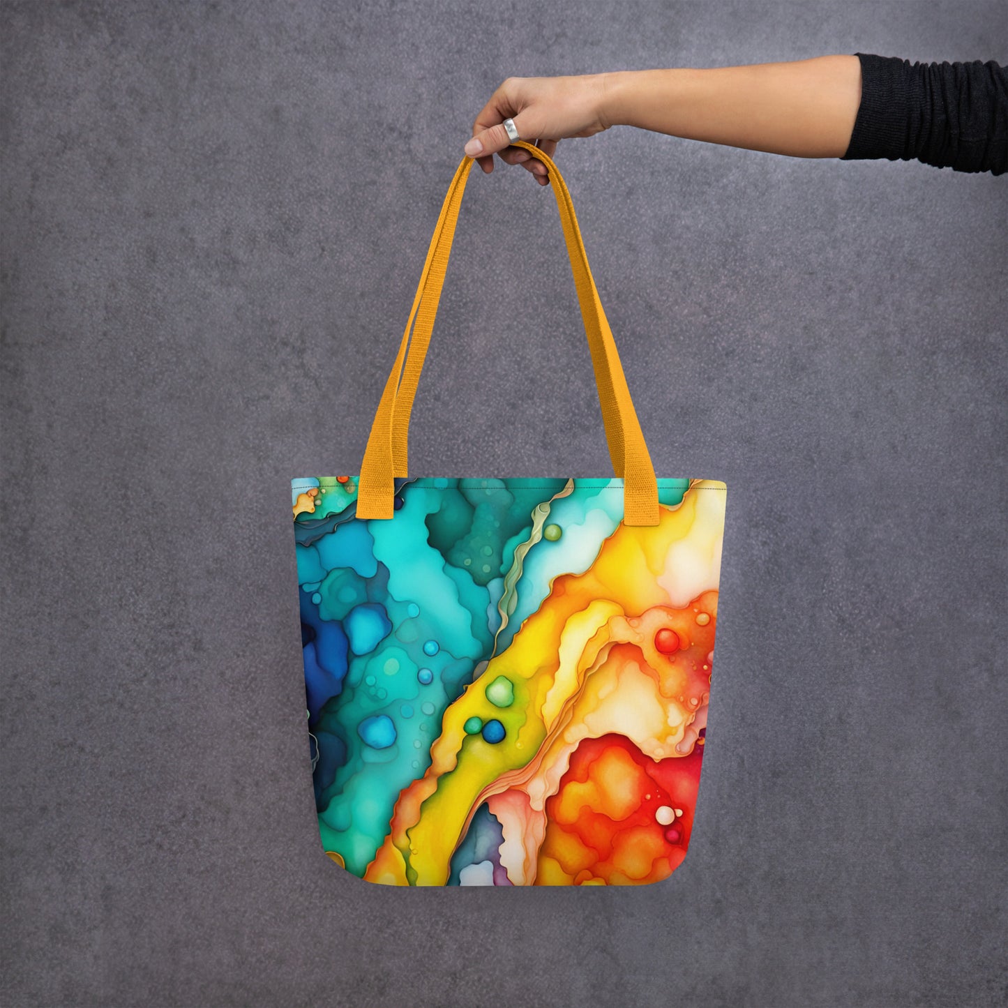 all-over-print-tote-bag-yellow-15x15-front-69bbd5ec8a423 - Dreamy Phoenix