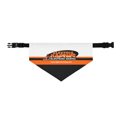 pet-bandana-collar-black-white-orange-front-view-Dreamy Phoenix