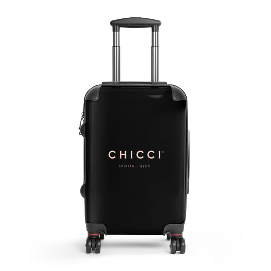 Chicci-Spirito-Libero-suitcase-black-small-front-Dreamy Phoenix
