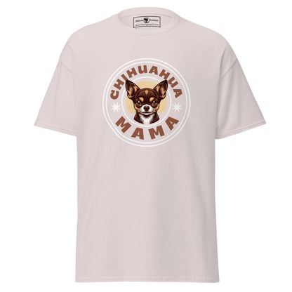 chihuahua-mama-classic-unisex-tee-ice grey-colour-front-view