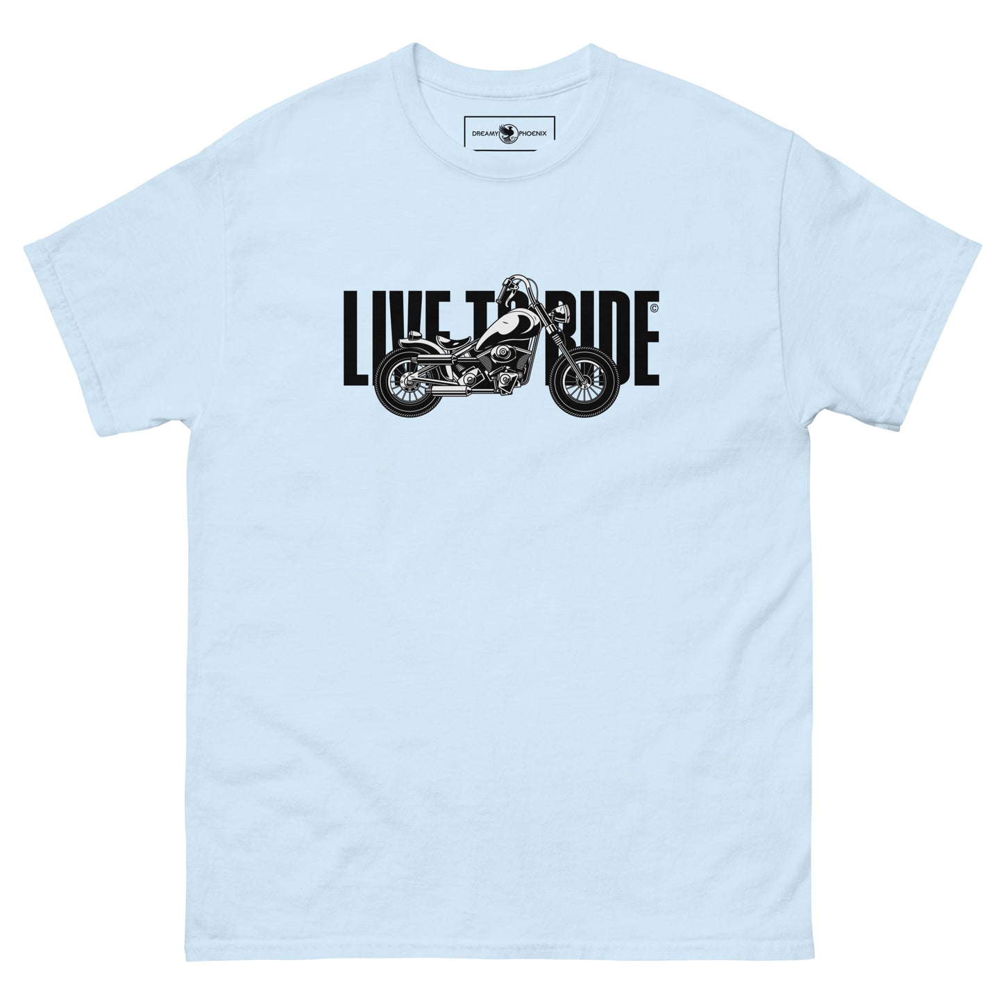 unisex-classic-tee-light-blue-front-69b88a2855e04 - Dreamy Phoenix